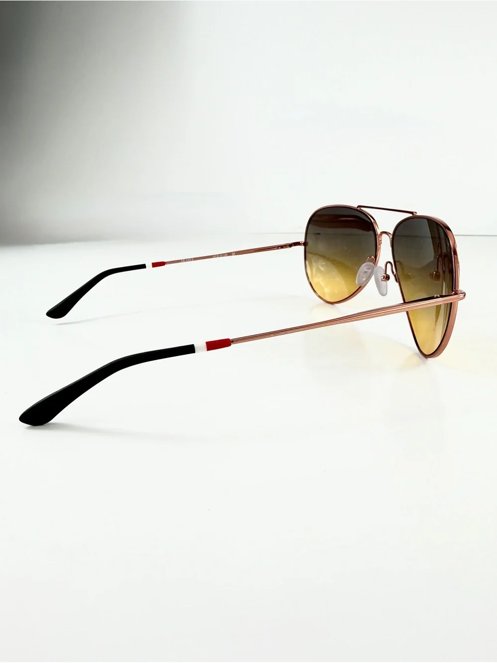 NWT Orlebar Brown x Linda Farrow Aviator Sunglasses OB10 C8 Rose Gold Full Set